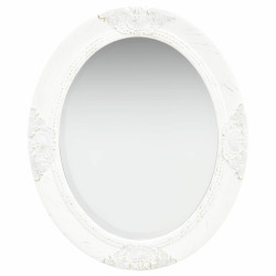 Espelho de parede estilo barroco 50x60 cm branco