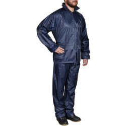Terno de chuva azul xl