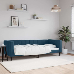 Sofá-cama 80x200 cm veludo azul