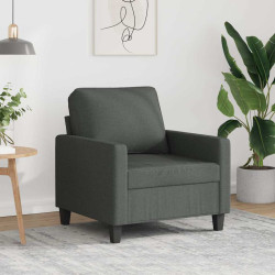 Poltrona 60 cm tecido cinzento-escuro