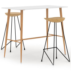 3 Pcs conjunto de bar branco