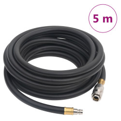Mangueira de ar híbrida 0,6" 5 m borracha e PVC preto