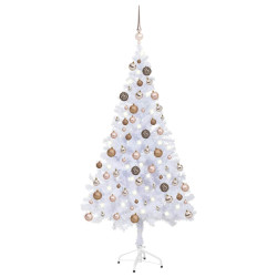 Árvore de natal artificial pré-iluminada com bolas 230 ramos