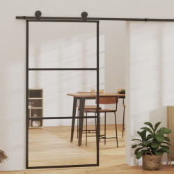 Porta deslizante c/ conj ferragens 102x205cm vidro esg/alumínio