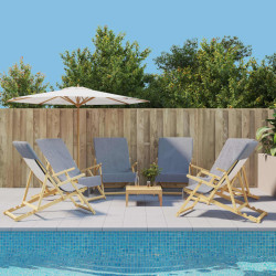 Toalhas de praia 6 pcs 60x135 cm tecido 400 gsm cinzento