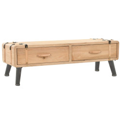 Móvel de TV madeira de abeto maciça 120x33x35 cm
