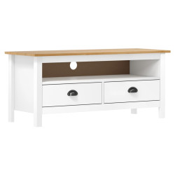 Móvel de TV hill 110x40x47 cm pinho maciço branco