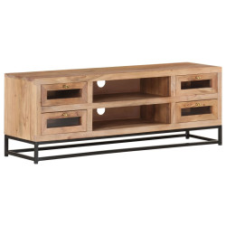 Móvel de TV 110x30x40 cm madeira de acácia maciça