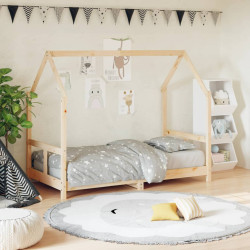 Estrutura de cama infantil 80x160 cm pinho maciço