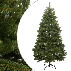 Árvore de natal artificial articulada com suporte 180 cm verde