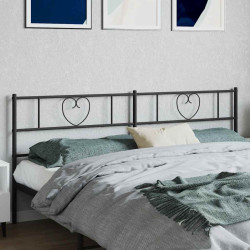Cabeceira de substituição 180 cm metal preto