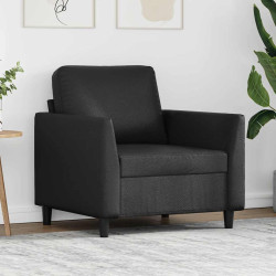 Poltrona couro artificial 60 cm preto