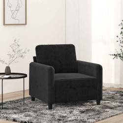 Poltrona 60 cm veludo preto