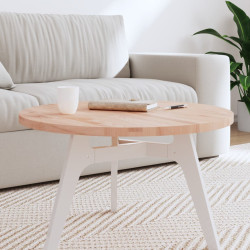 Tampo de mesa redondo ø70x2,5 cm madeira de faia maciça