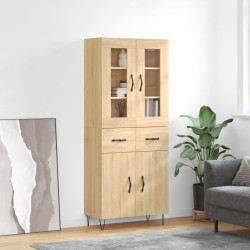 Armário alto 69,5x34x180 cm derivados de madeira cor sonoma