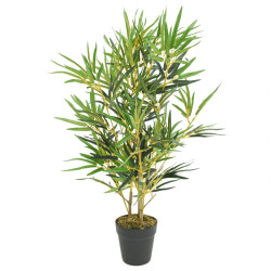 Árvore de bambu artificial 368 folhas 80 cm verde