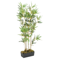 Árvore de bambu artificial 552 folhas 120 cm verde