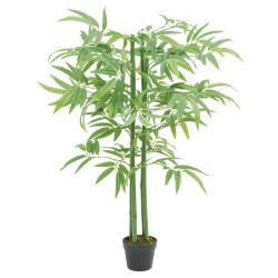 Árvore de bambu artificial 384 folhas 120 cm verde