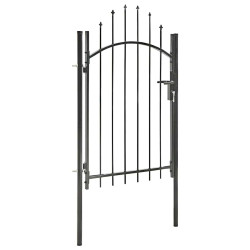 Portão de jardim woerden aço 1x1,5m preto