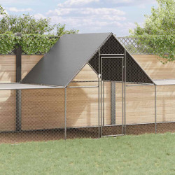 Galinheiro 10x2x2 m aço galvanizado