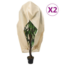 Coberturas para plantas com fecho 2 pcs 70 g/m² 3,93x3 m