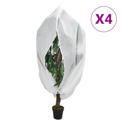Coberturas para plantas com fecho 4 pcs 70 g/m² 3,14x2,5 m