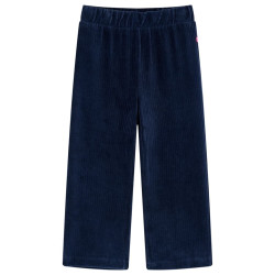 Calças para crianças bombazina azul-marinho 116