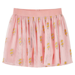 Saia de tule para criança rosa-claro 116