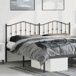 Cabeceira de substituição 180 cm metal preto