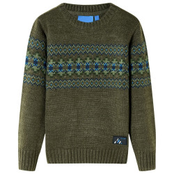 Camisola de malha para criança cor caqui 116