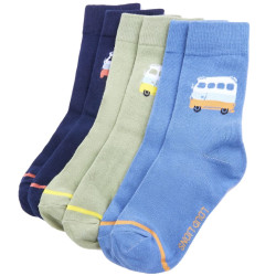 Meias para criança 5 pares ue 26-29