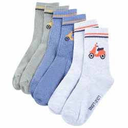 Meias para criança 5 pares ue 23-26