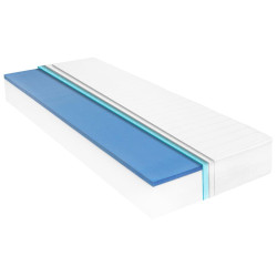 Colchão 90x200 cm espuma viscoelástica c/ memória 18 cm h2