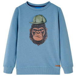 Sweatshirt para criança azul-médio 116