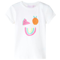 T-shirt infantil cor cru 116