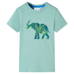 T-shirt para criança caqui-claro 116