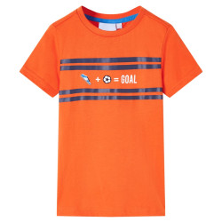 T-shirt de criança laranja-escuro 116