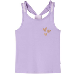 T-shirt de alças para criança lilás 92