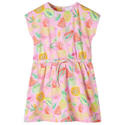 Vestido de criança rosa suave 116