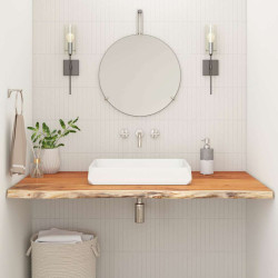 Bancada de casa de banho retangular 140x60x2,5 cm acácia maciça