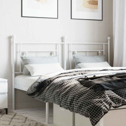 Cabeceira de substituição 160 cm metal branco