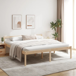 Cama para idosos 200x200 cm pinho maciço