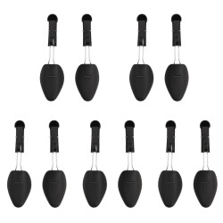 Tensores de calçado 5 pares eu 38-44 plástico preto
