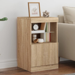 Aparador com luzes LED 41x37x67 cm carvalho sonoma