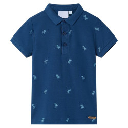 Polo para criança azul-escuro 116
