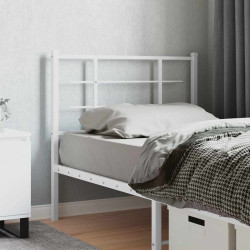 Cabeceira de substituição 100 cm metal branco