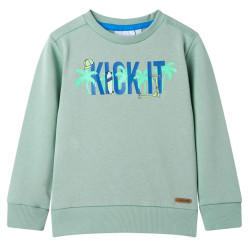 Sweatshirt para criança cor caqui-claro 128