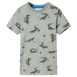 T-shirt para criança caqui-claro mesclado 116