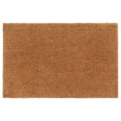 Tapete de porta 65x100 cm fibra de coco tufada natural
