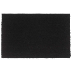 Tapete de porta 65x100 cm fibra de coco tufada preto